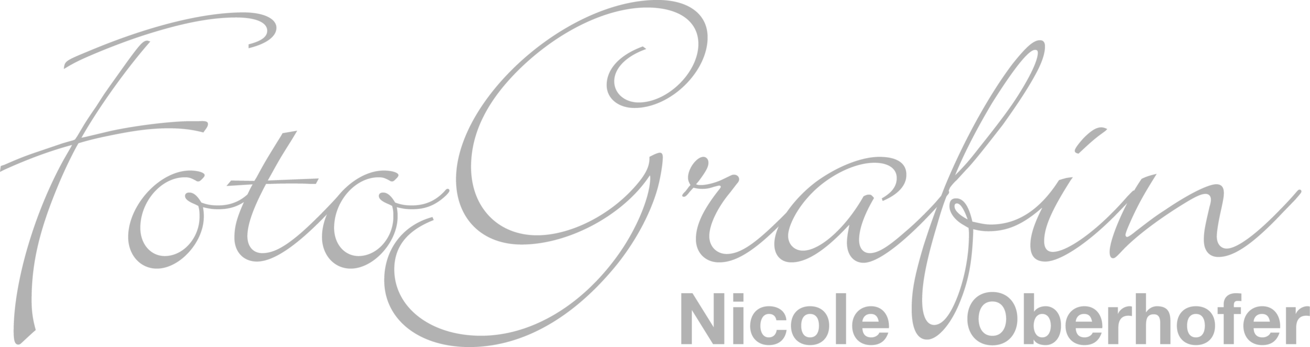 Nicole Oberhofer Logo grau